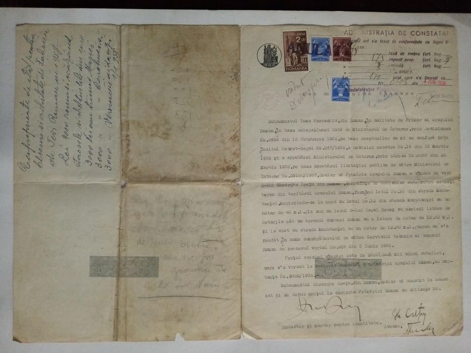 Documente vechi, interbelice