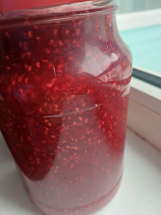 Малина протертая с сахаром