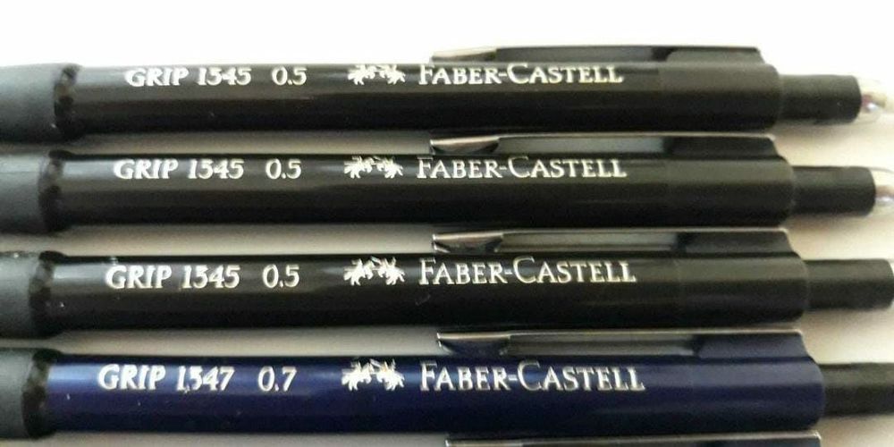 Lot 6 creioane faber castell 1345 si 1347 de 0.5 mm si 0.7 mm, copii
