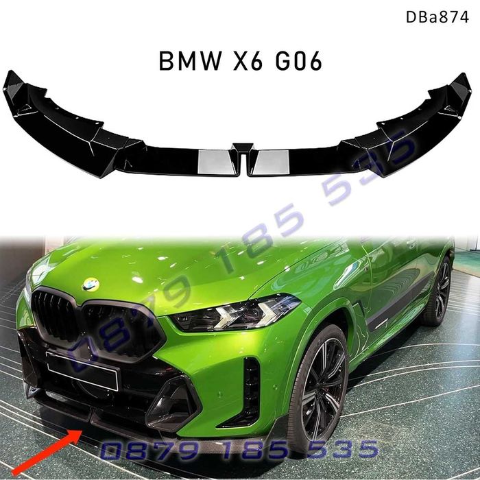 Преден лип спойлер BMW X6 G06 23+ Facelift M броня фейс бмв х6 г06