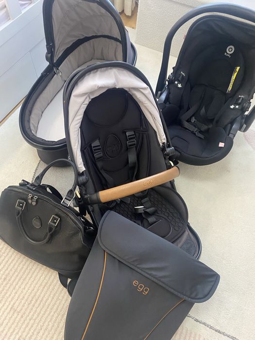 Egg пълен сет бебешка количка плюс кош за кола