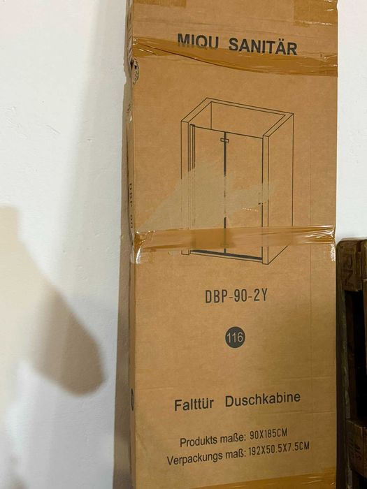 Cabină de duș MIQU 90 x 75 x 185 cm