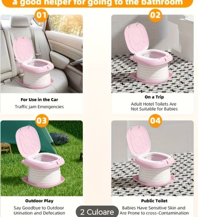 Oliță pliabila pentru fetițe.