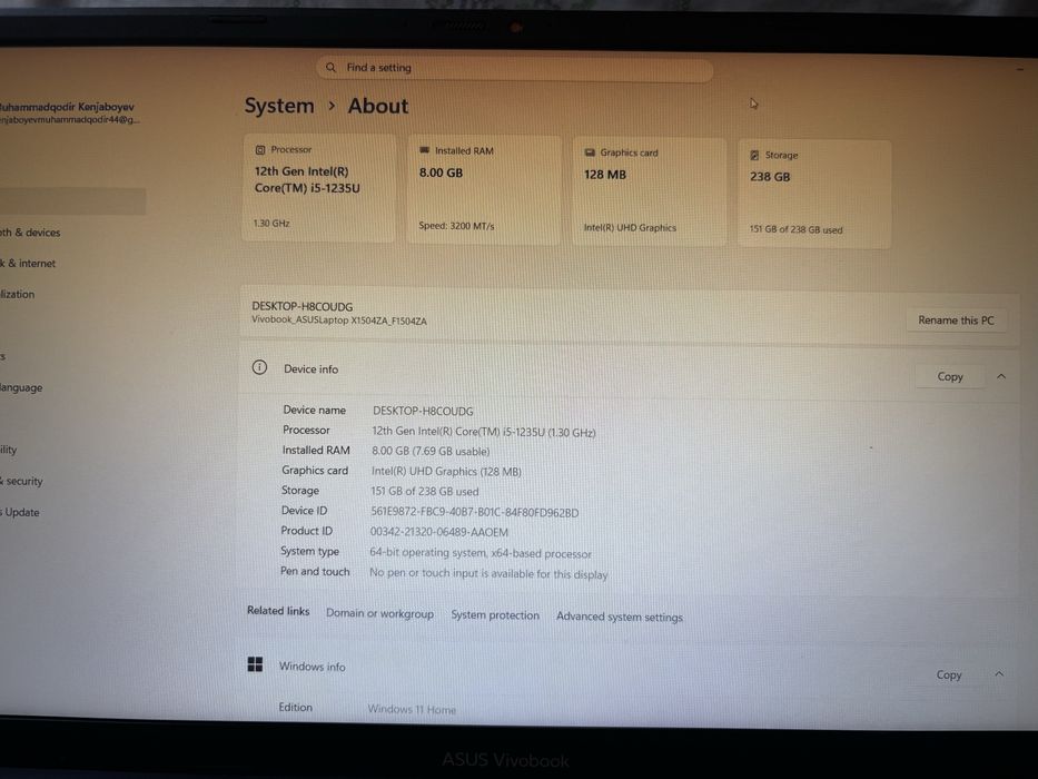 ASUS Vivobook X1504ZA