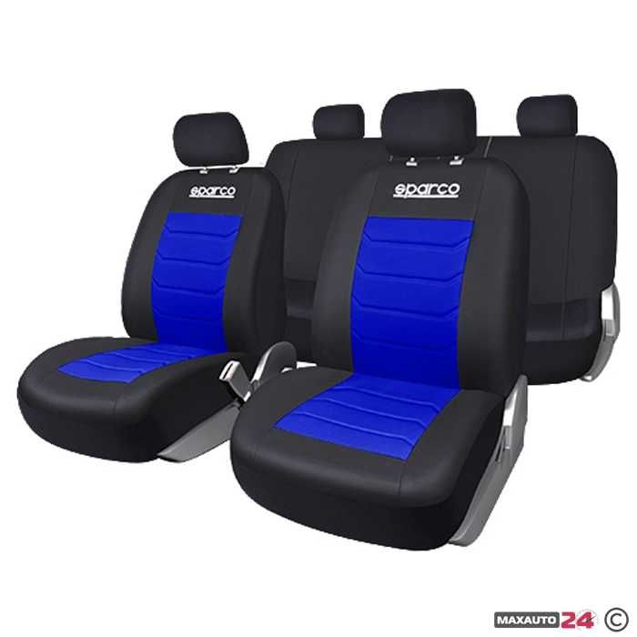 Тапицерия Sparco - SPS425RD ЗА Автомобил Кола Универсани Черно със Синьо/Сиво/Червено Нови