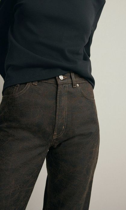 Straight leg jeans - brown