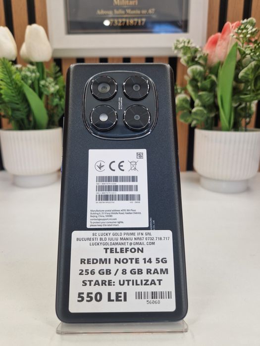 Redmi Note 14 5G 256GB / 8GB RAM Garanție! #56068