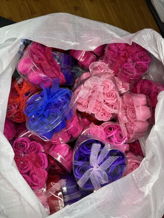 Мыльные розы, розы из мыла