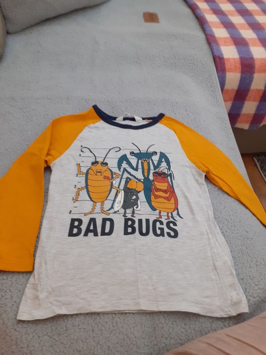 Памучна блузка с дълъг ръкав за момче или момиче на 4-5 години, 110см.