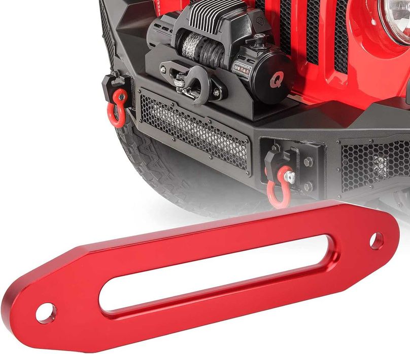 Fanta din aluminiu pentru troliu culoare rosu