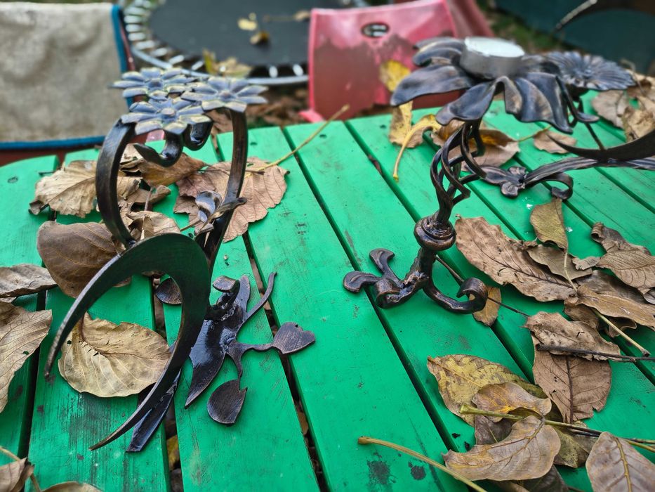 Suporți lumanari fier forjat