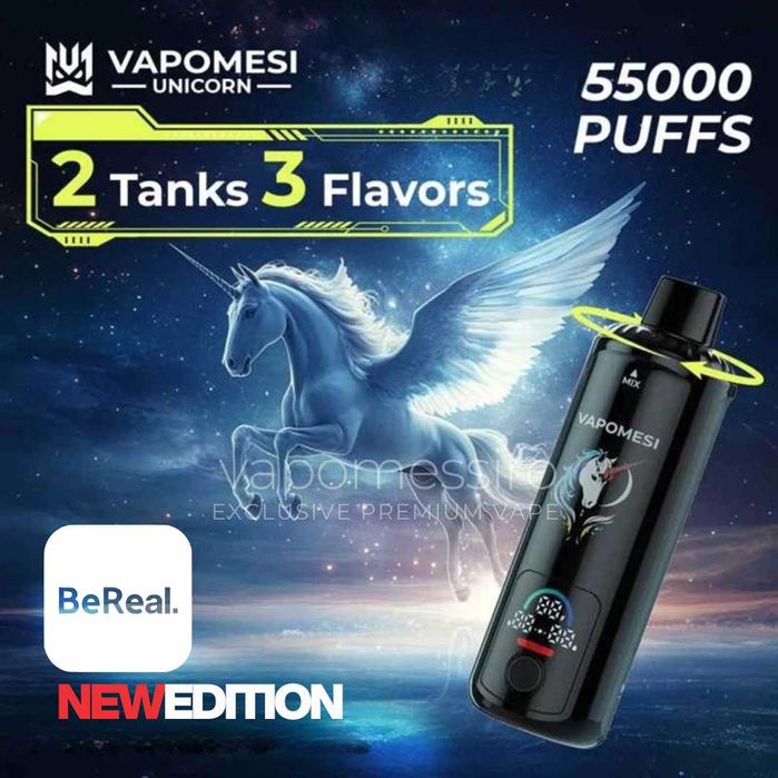 Unicorn vape 3 in 1 cu 55.000 puffuri Multi mode Promo