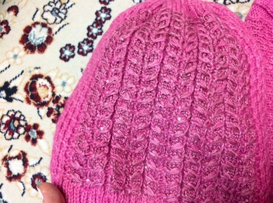 Шапка беретка хомут