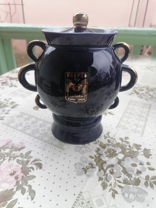 Фарфор СССР кобальт с золочением