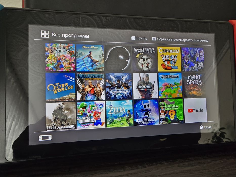 Приставка Nintendo switch +60 игр полный комплект