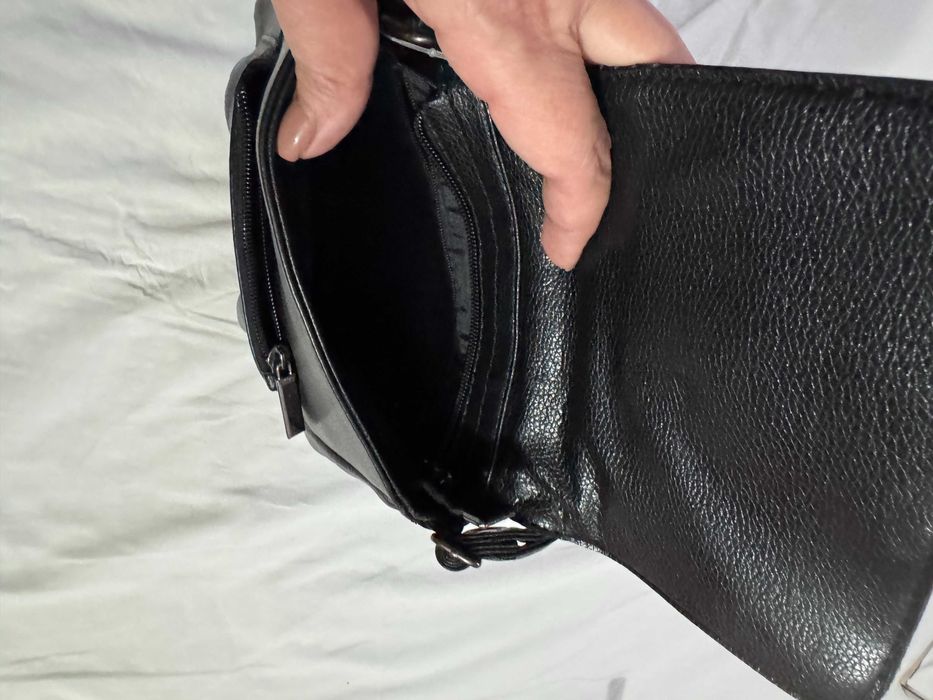 gentuta dama de piele naturala de calatorie