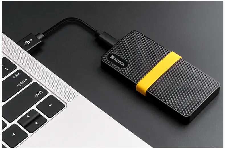 Ултрабърз и компактен Външен Диск Kodak X200 1TB NVMe SSD - НОВ!