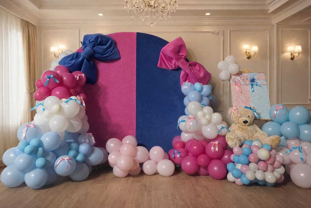Panou Foto baloane,Baby Gender Reveal