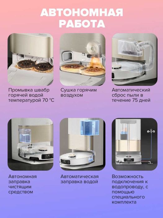 Робот-Пылесос Dreame X40 Ultra, Для Идеальной Сухой и Влажной Уборки