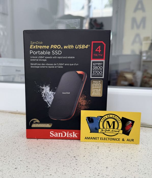Sandisk Extreme Pro USB 4.0 Extern SSD 4TB 2.5 Nou | Garantie | Factura