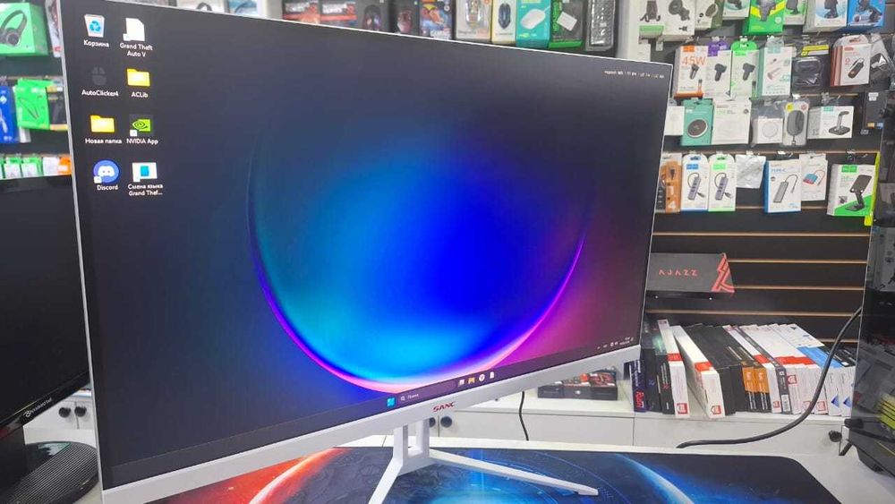 Монитор SANC белого цвета , диагональ 27", частота 200 Гц