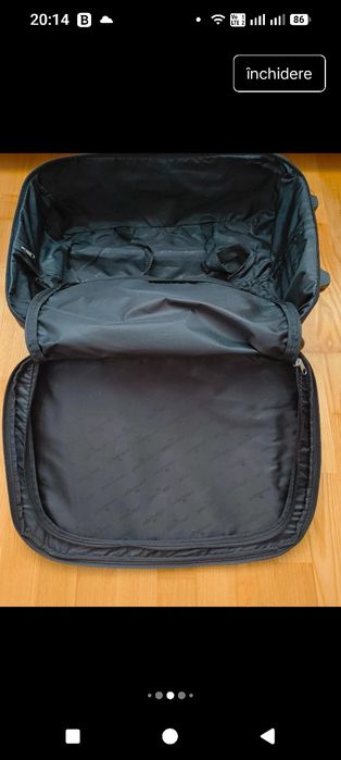 Troler de cabina cu doua roti- Passenger- Eva Trolley Schwarz/Grau