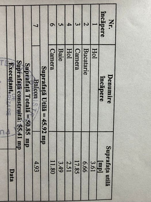 Ap 2 cam,zona centrala,50mp,etaj1,balcon,centrala