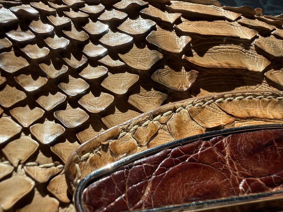 Geanta Prada din piele naturala de piton, accept SI schimburi.