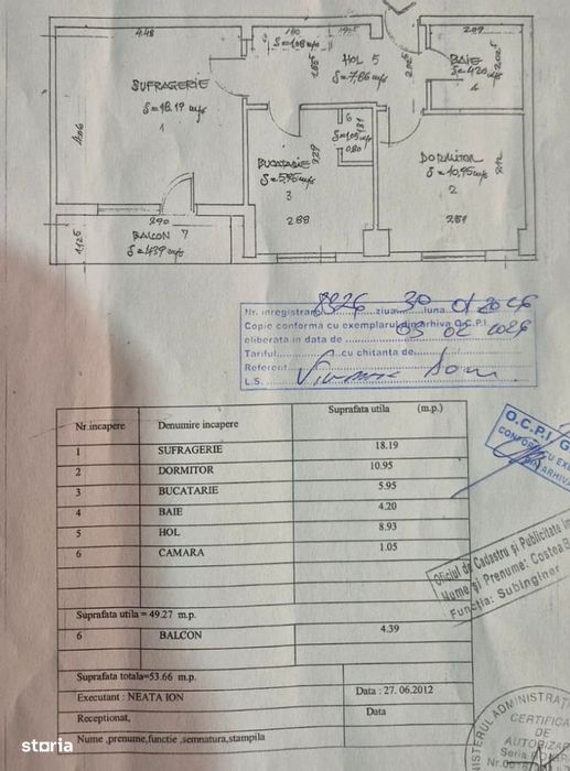Apartament de vânzare – Vasile Alecsandri