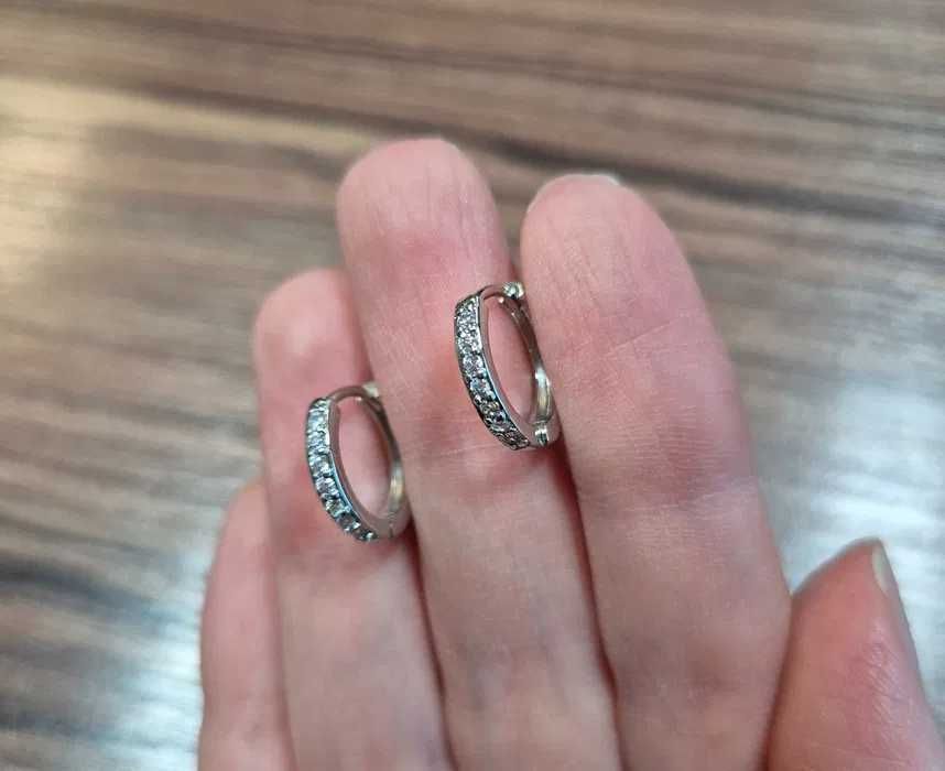 нови Сребърни обеци сребърни халки обици обеци сребърна гривна сребро