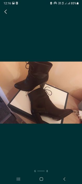 Осенние кожанные сапоги от Cantarini. Размер 38.