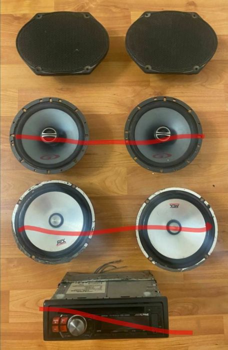 Савбуфер  BOSE.колонки, магнитола alpinе