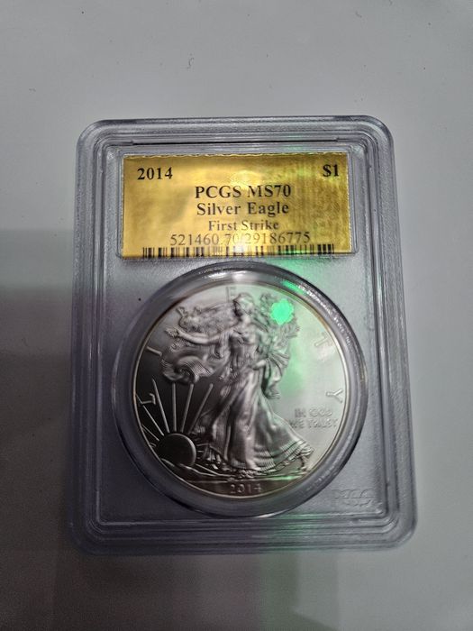 Moneda de argint gradatie maxima