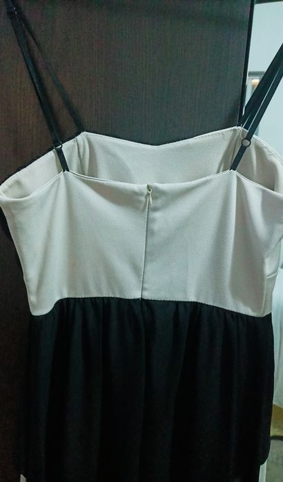 Rochie eleganta bej /negru