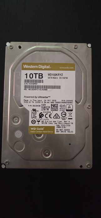 Hard disk WD Gold, 10 TB