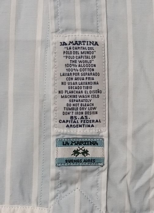 La Martina Long Sleeve оригинална риза L памучна дълъг ръкав
