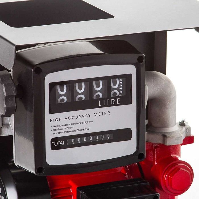 Помпа За Източване На Гориво С Брояч 220V STAHLMAYER + ЛЕД ФЕНЕР