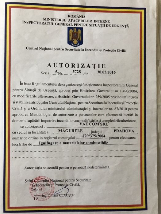 Ignifugare a materialelor combustibile