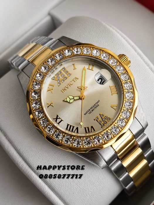 INVICTA Pro Diver silver/gold women 38 mm, Инвикта нов дамски часовник
