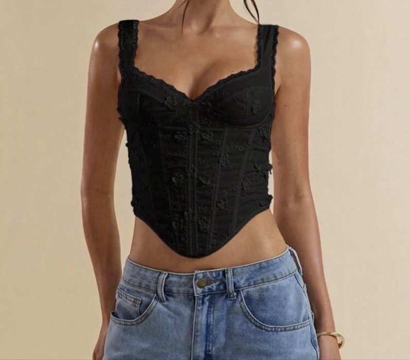 Top Negru Zara Nou (purtat o data)