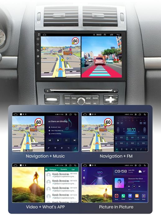 Navigatie Android dedicata Peugeot 407 (2004-2018).