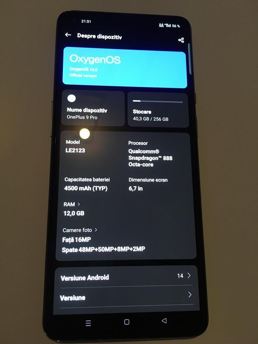 Schimb -One plus 9 pro