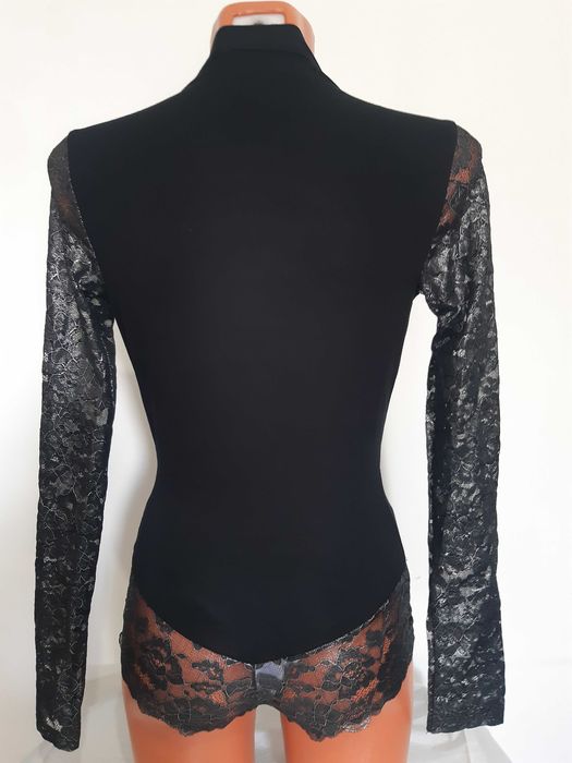 Body din dantela, Tezenis, de culoare negru