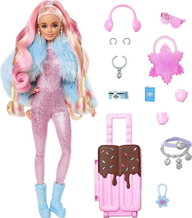 Кукла Барби Снежное путешествие Barbie Extra Fly Snow-Themed Travel