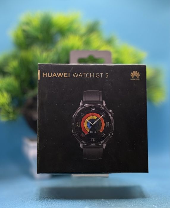 НОВ!!! Смарт часовник Huawei Watch GT 5, 46mm, Black Strap