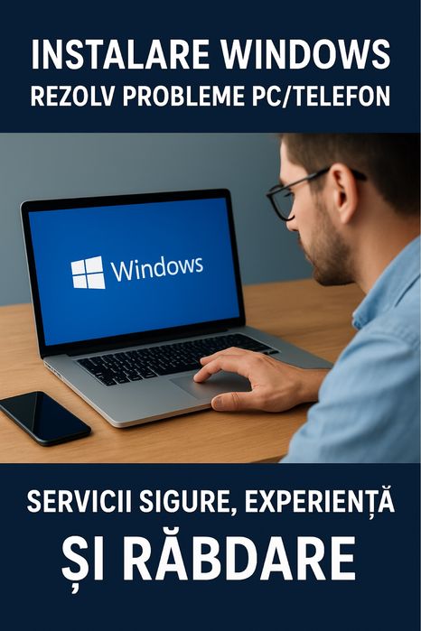 Instalez Windows și rezolv probleme PC/Telefon