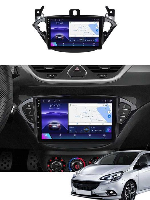 NAVIGATIE Android 14 Opel Corsa E 2014-2019 1/8 Gb Waze CarPlay CAMERA