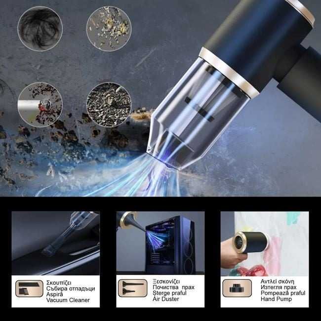 Aspirator Electric Reincarcabil 5 in 1, cu Duze Multiple, 50W