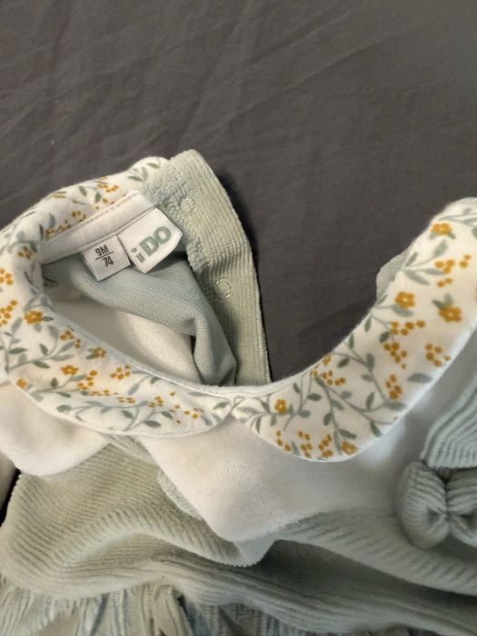 Salopeta verde unisex iDO marimea 74