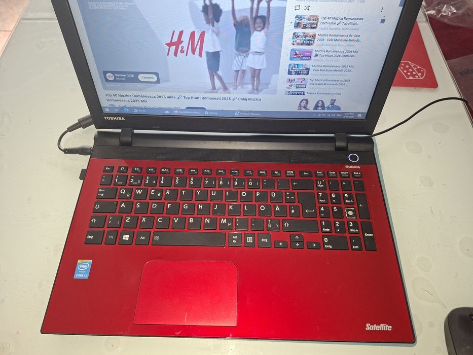 Toshiba Satellite L50-C, Intel i3 gen.5, 750 gb, Bluetooth, Wi-Fi